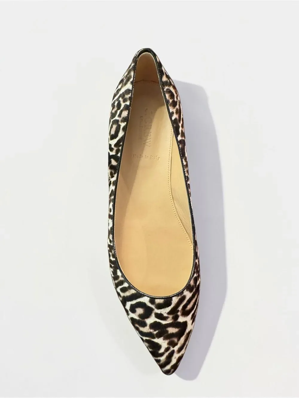 J. Crew Viv Calf Hair Flats Leopard Cheetah 9.5 NWT